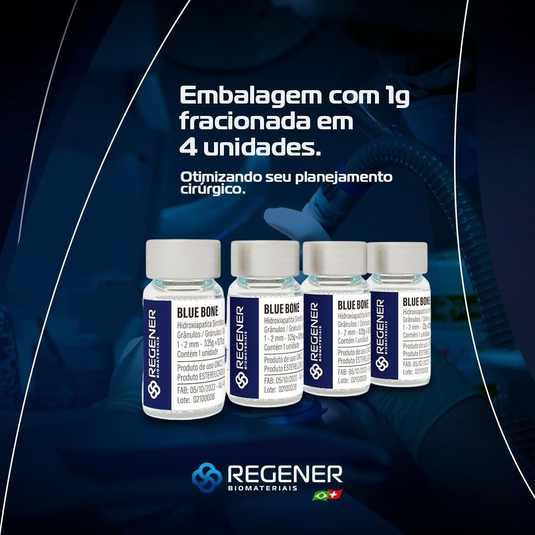Blue Bone em embalagem fracionada em 4 unidades