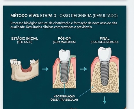 Metodo VIVO - osso regenera - enxerto osseo odontologico ZionBio