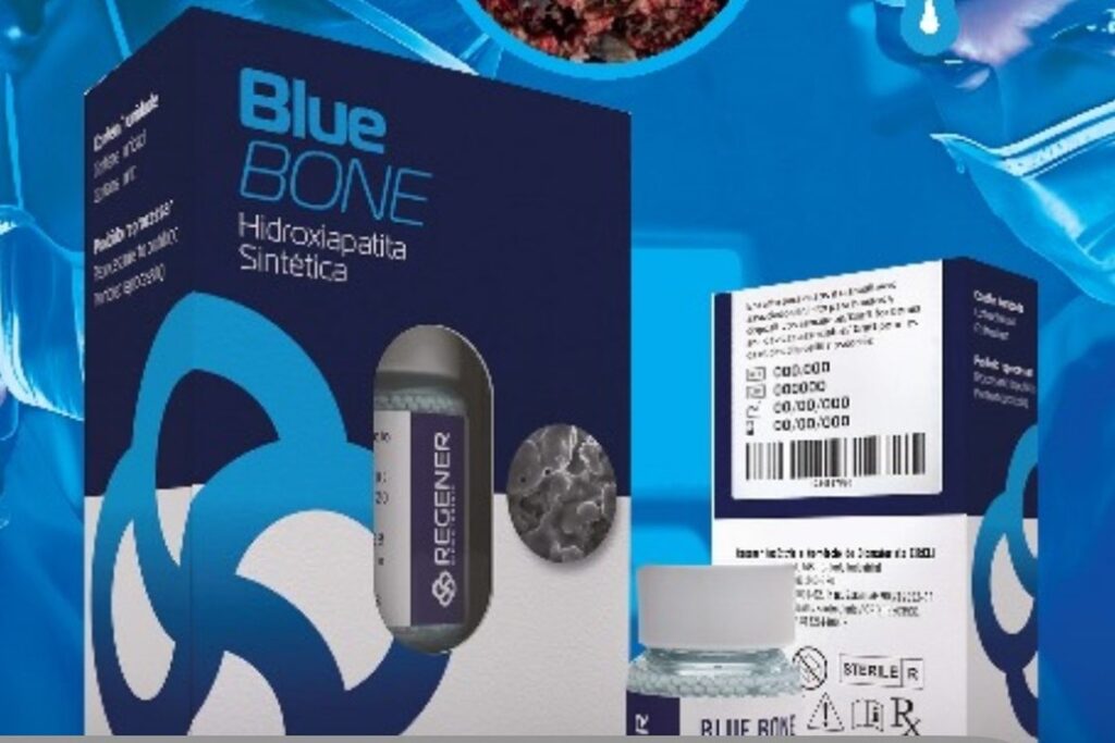 Caixa do Blue Bone, enxerto ósseo sintético da ZionBio