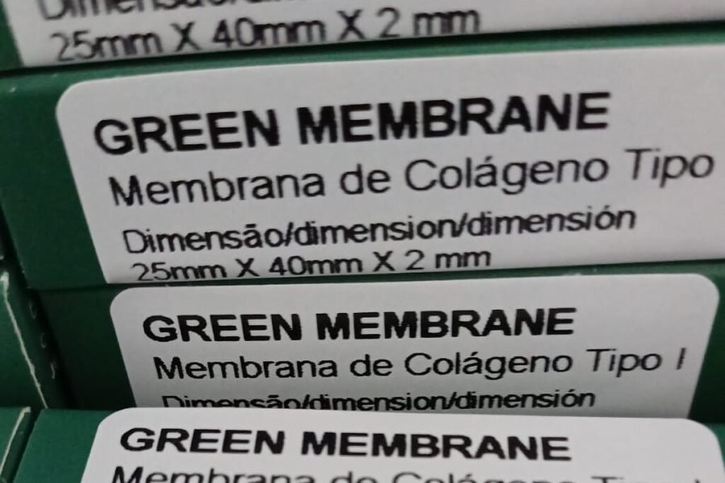 Green Membrane em estoque, membrana de colágeno da ZionBio