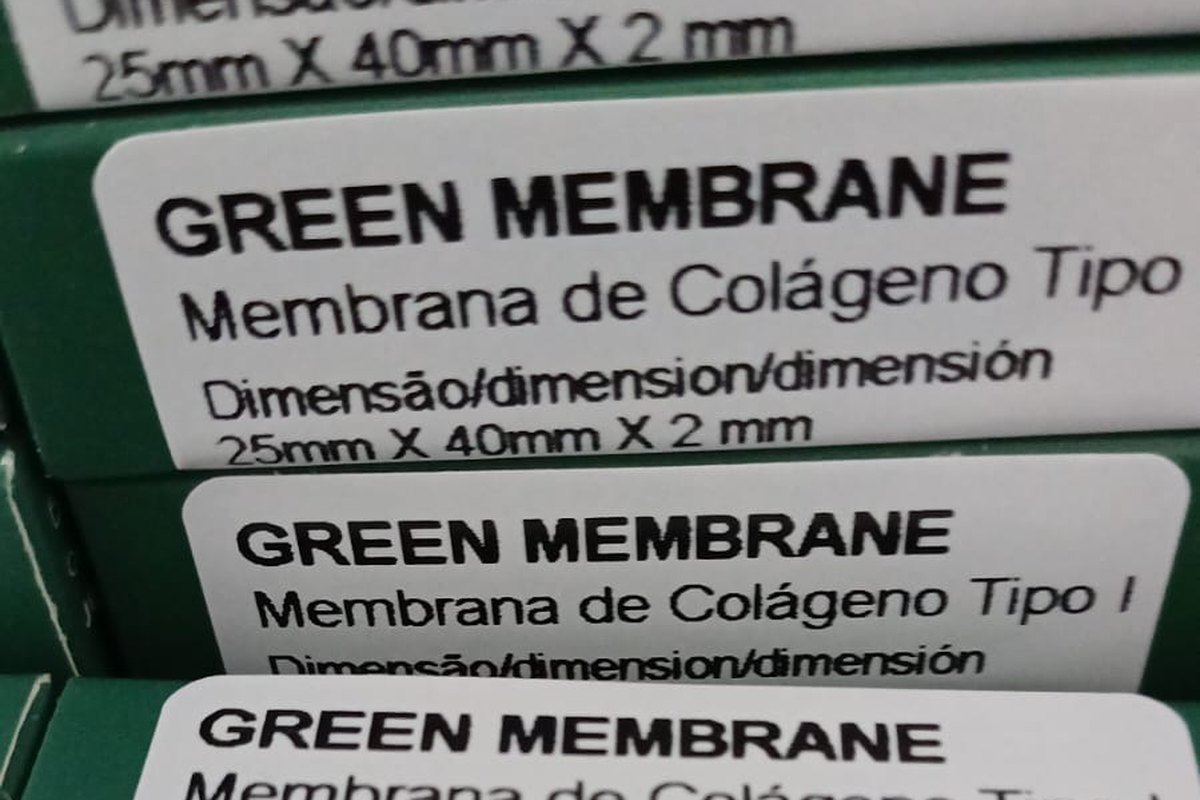 Green Membrane em estoque, membrana de colágeno da ZionBio